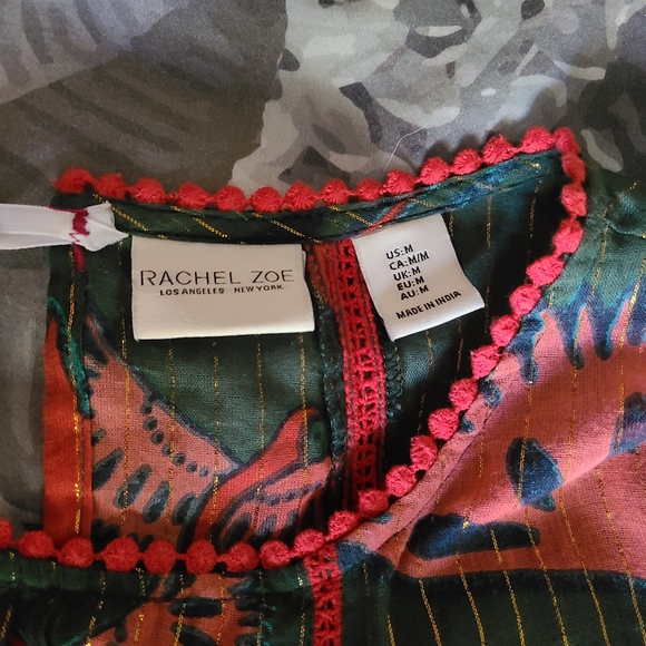 SOLD Rachel Zoe Boho Bird Blouse - M - Picture 7 of 10